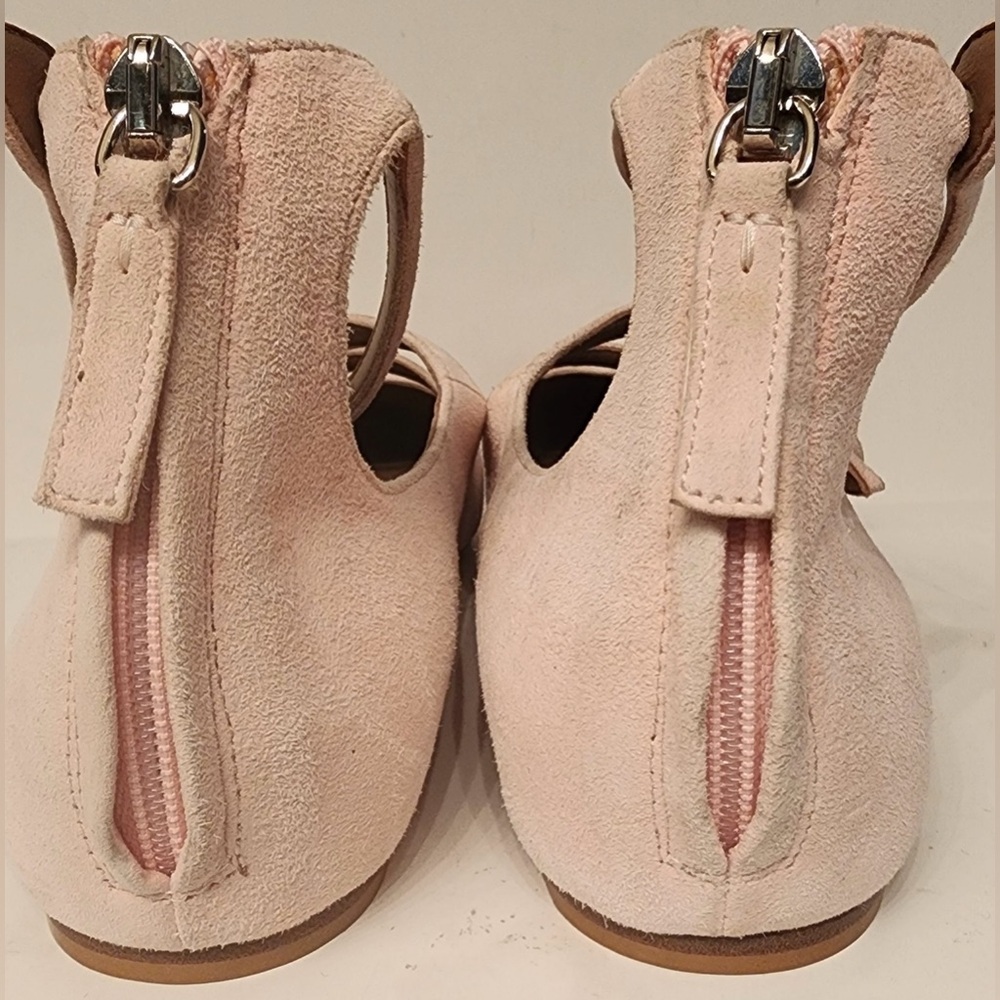 Tabitha Simmons Equipment Lynette Suede Point Toe Flats Women’s Baby Pink Size 6 - Picture 6 of 16
